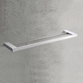 Towel Bar Double Towel Bar, 24 Inch, Modern Nameeks NCB96